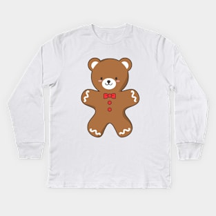 Ginger-BEAR Cookie Kids Long Sleeve T-Shirt